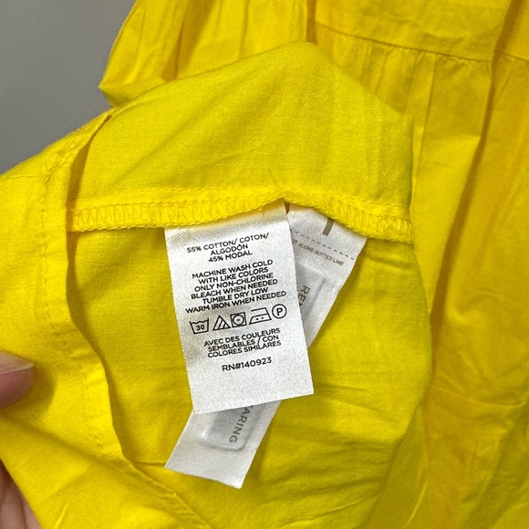 LOFT Bright Yellow Midi Dress 4 - Picture 5 of 7